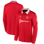 Manchester United Home Long sleeve Jersey 22/23 (Customizable)