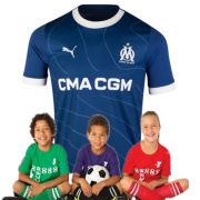 Kid's Olympique de Marseille Away Jersey 23/24 (Customizable)